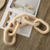 Grote houten schakelketting