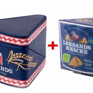 Leksands Knäckebröd bewaarblik + 1 pak knäckebröd