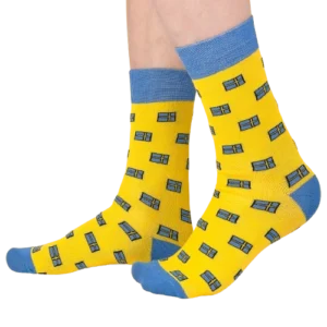 Zweedse vlaggetjes sokken (Tourist Socks/Svensk Husman)