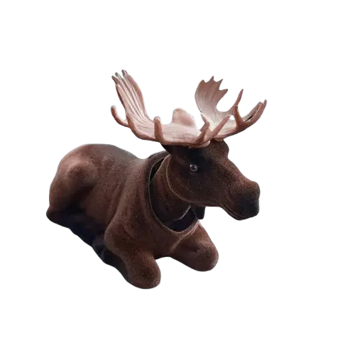 Bobble-Head (Wiebelhoofd) Rendier wit 2 Bobble-Head (Wiebelhoofd) Rendier wit - Afbeelding 2